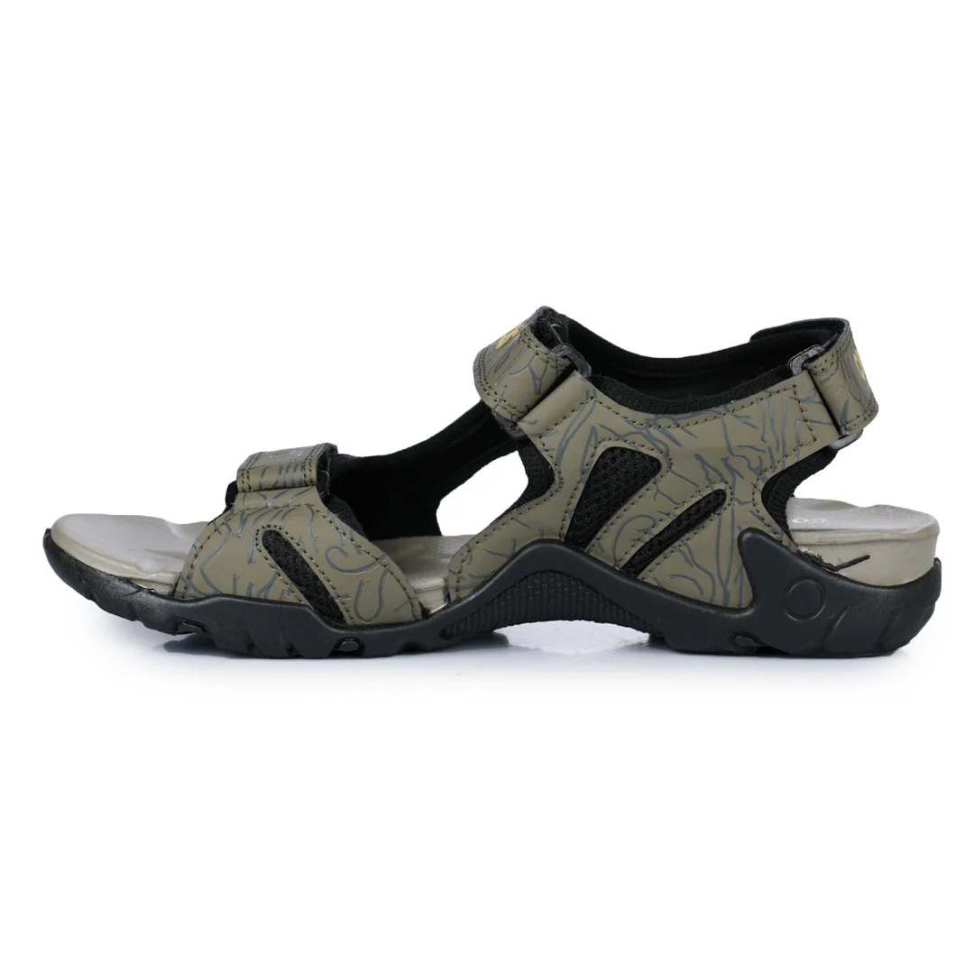 Coolers Sporty Olive Green Sandals For Men 8141-05 By Liberty - Image 6