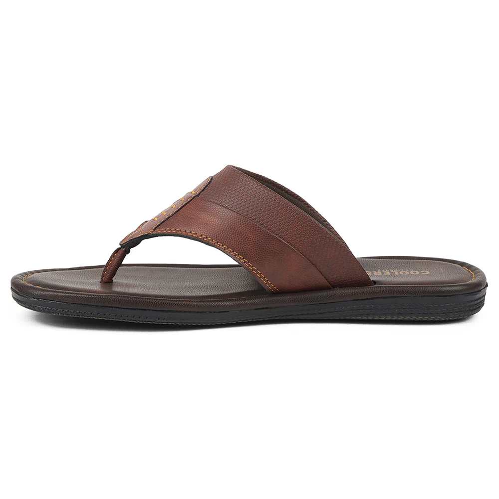 Coolers Tan Casual Slipper For Mens AOL-13 By Liberty - Image 3