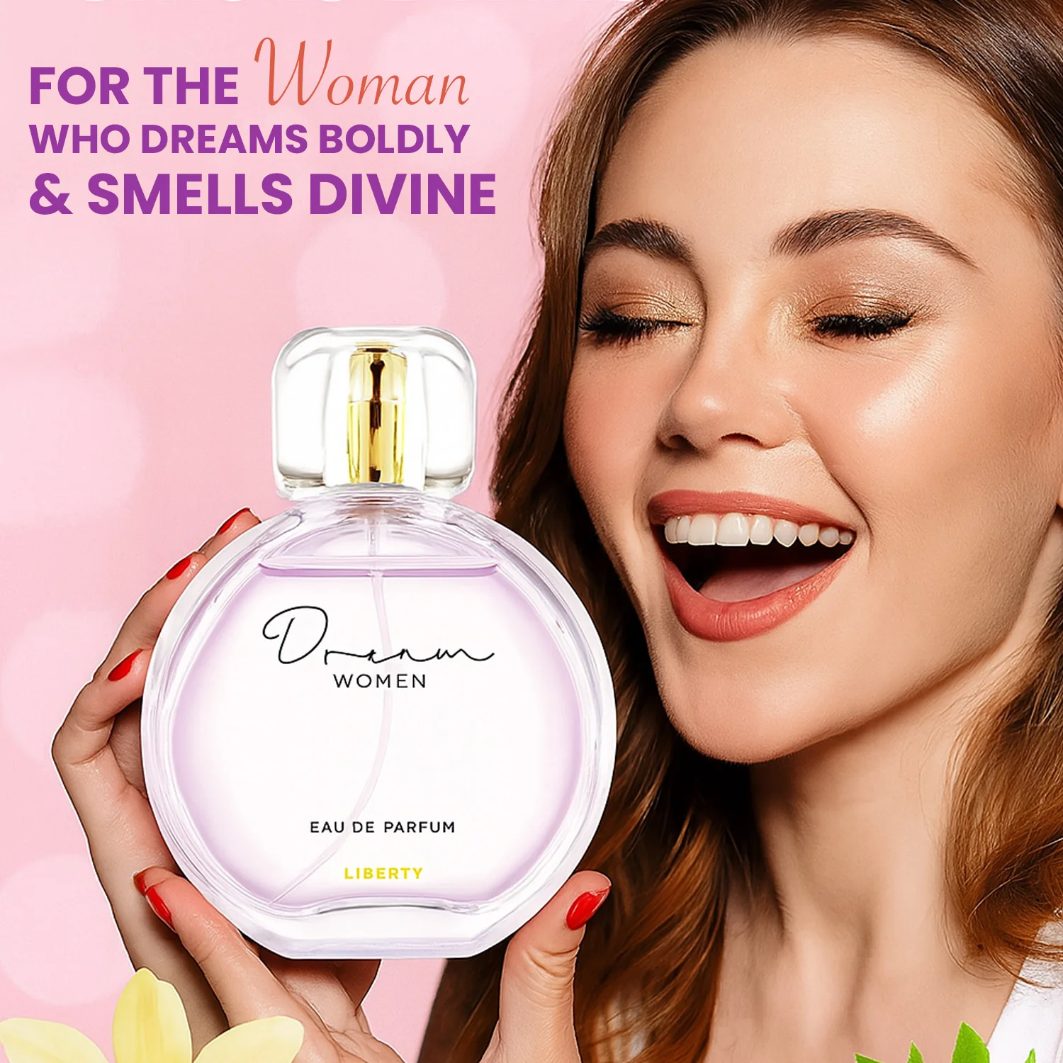 Liberty Luxury Dream Perfume for Women (100ml/3.4Oz), Eau De Parfum (EDP), Crafted in France, Long Lasting Smell, Soft Floral notes. - Image 2