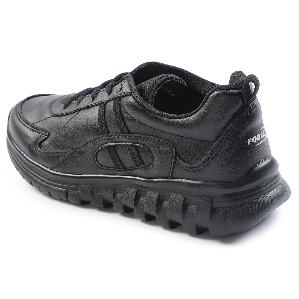 Force 10 Black Lacing Uniform School Shoes For Kids 9906-02T By Liberty - Image 8