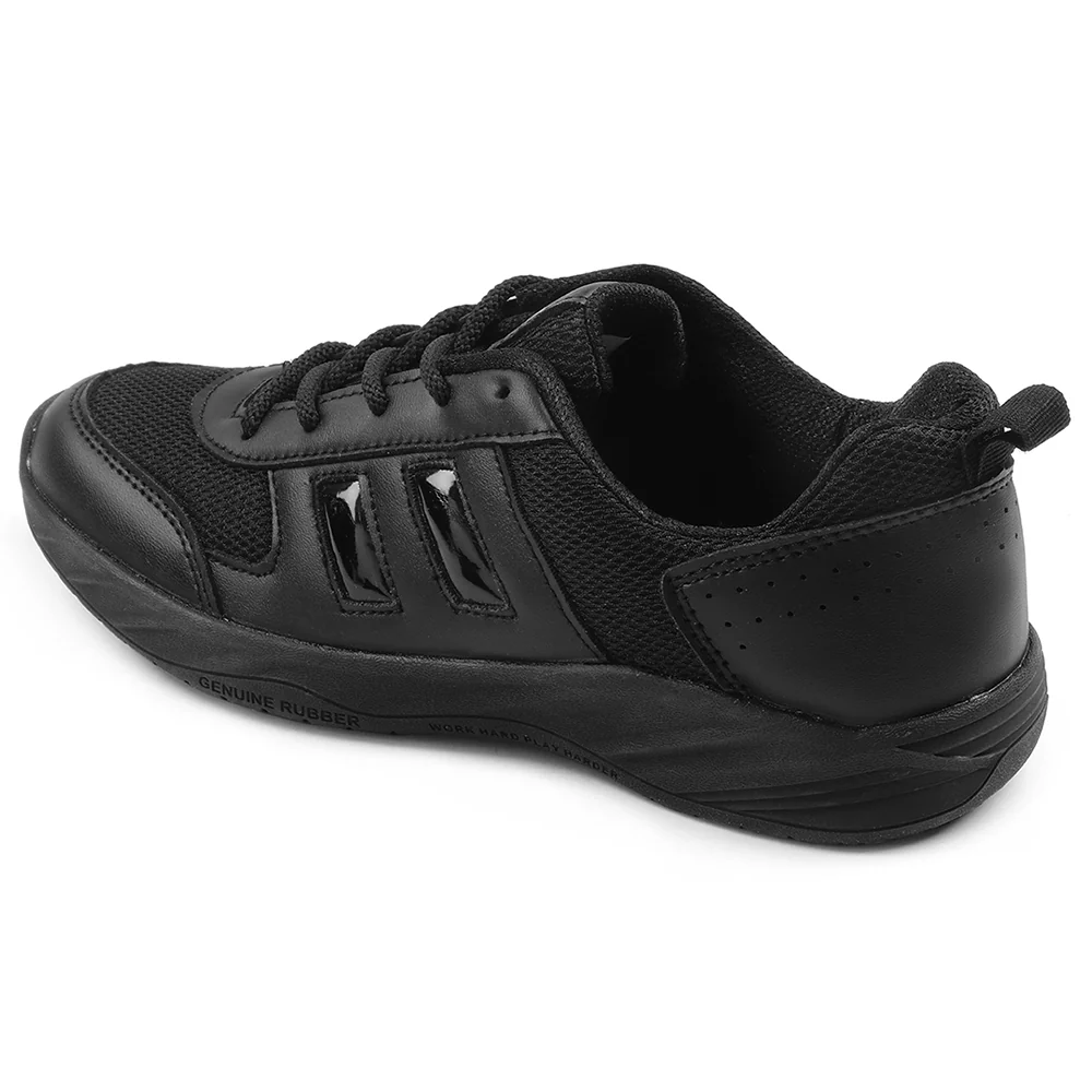 Force 10 Black Lacing Uniform School Shoes For Kids SKOLGAME-L By Liberty - Image 9