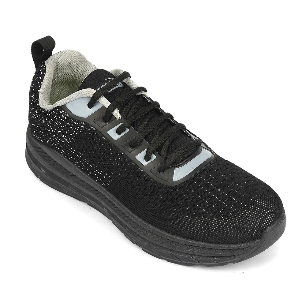 Force 10 Black Sports Lacing Running Shoes For Men MATCHER-3E By Liberty
