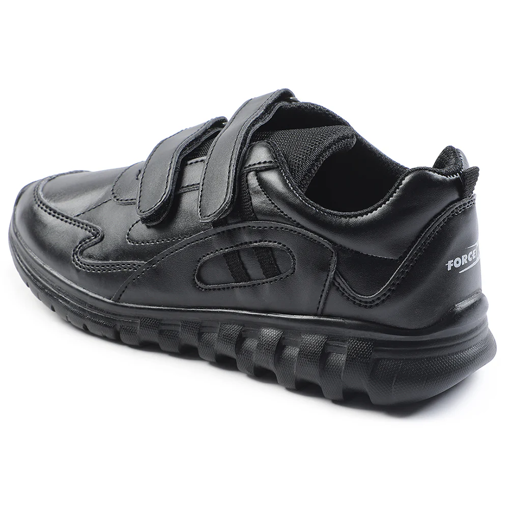 Force 10 Black Velcro Uniform School Shoes For Kids 9906-02T-V By Liberty - Image 8