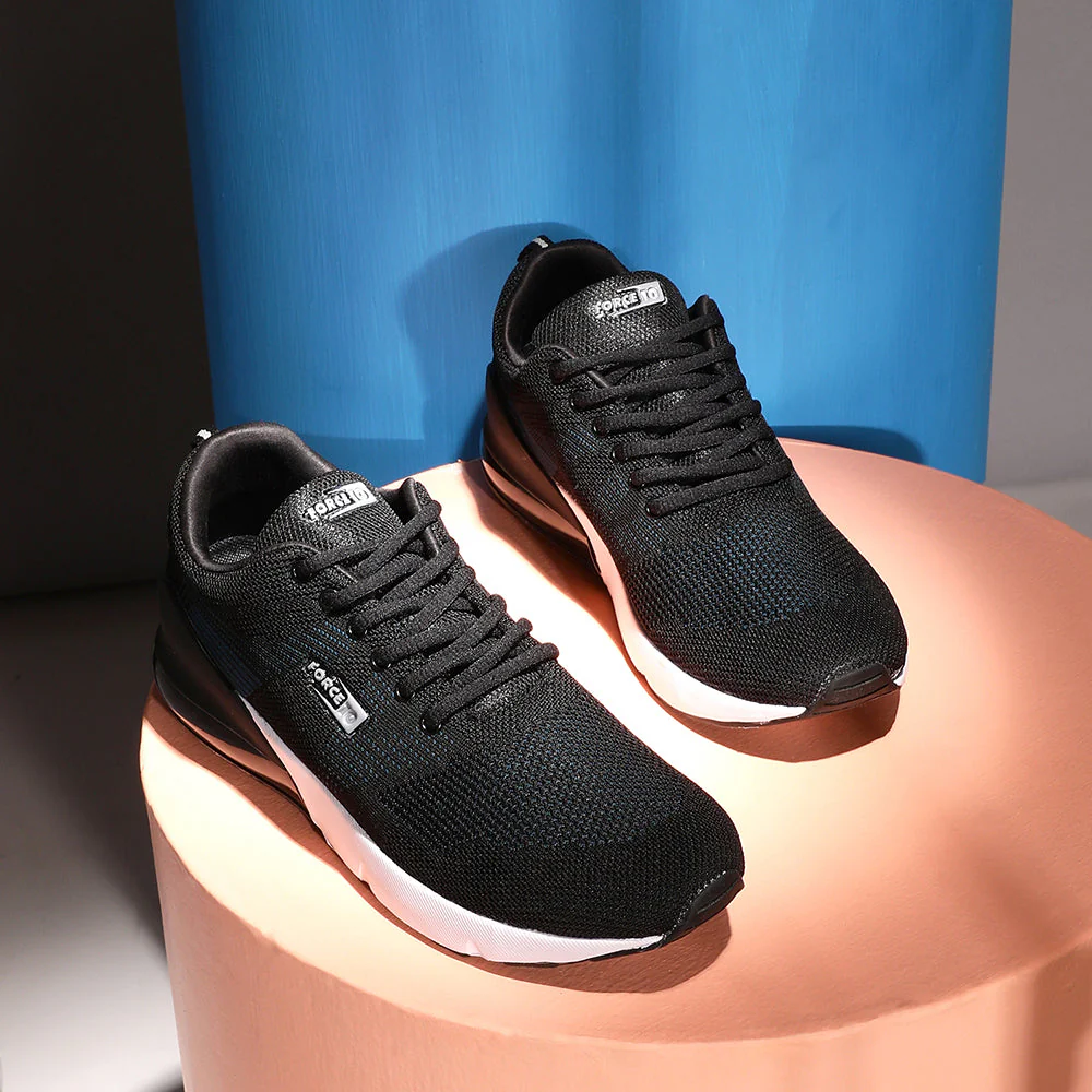 Force 10 By Liberty DOMINAR-2 Mens Black Lacing Running Shoes - Image 3
