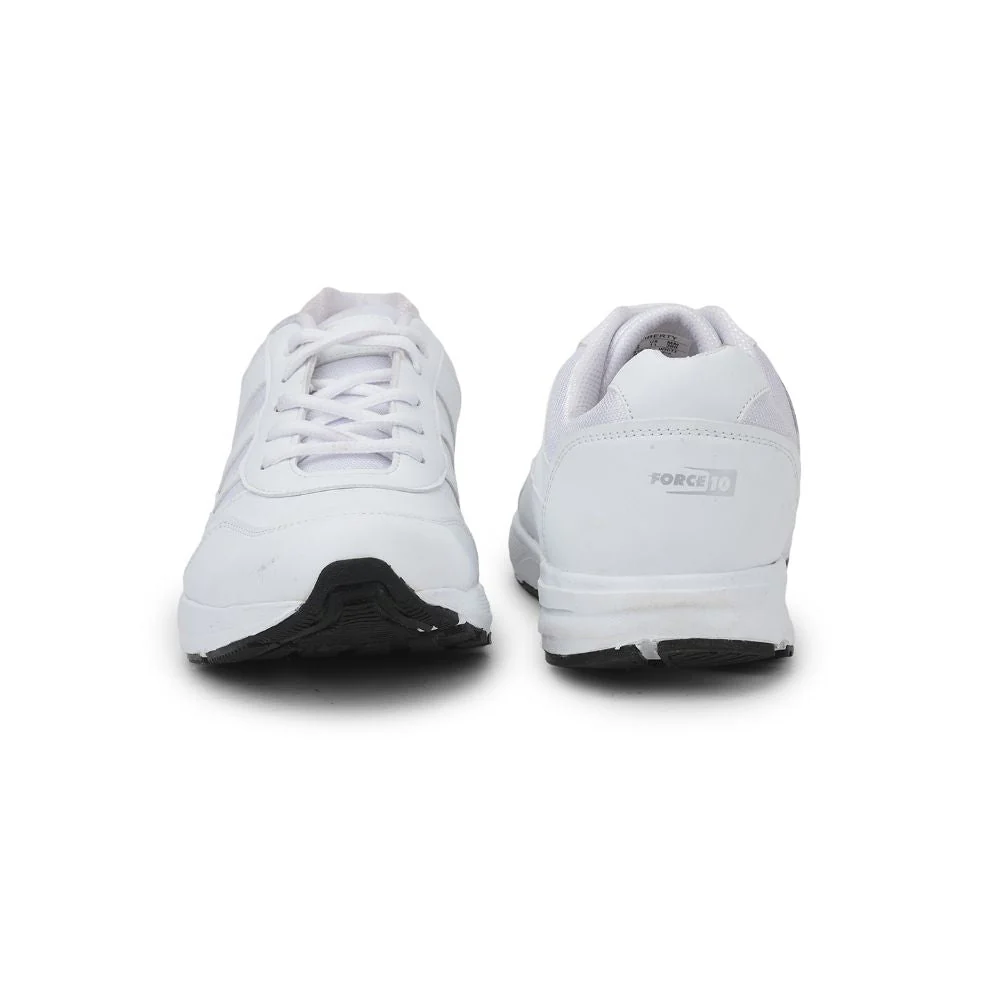 Force 10 By Liberty LB46-EL Sports Lacing Shoes For Kids - White - Image 4