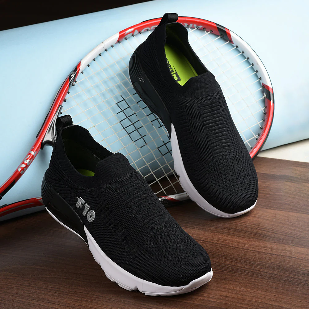 Force 10 By Liberty Men AIRTEK-1 Black Sports Non Lacing Shoes - Image 4