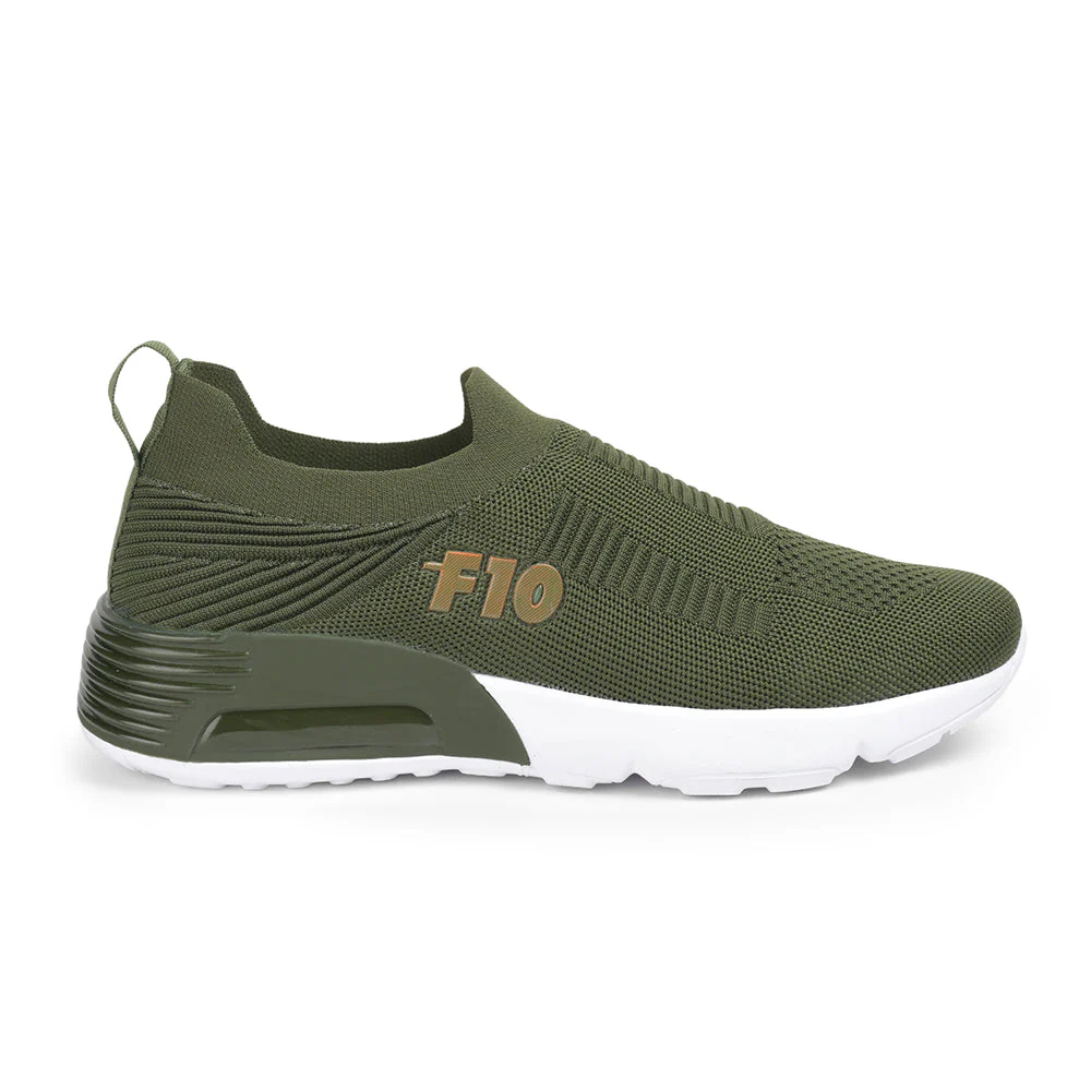 Force 10 By Liberty Men AIRTEK-1 Olgreen Sports Non Lacing Shoes - Image 2