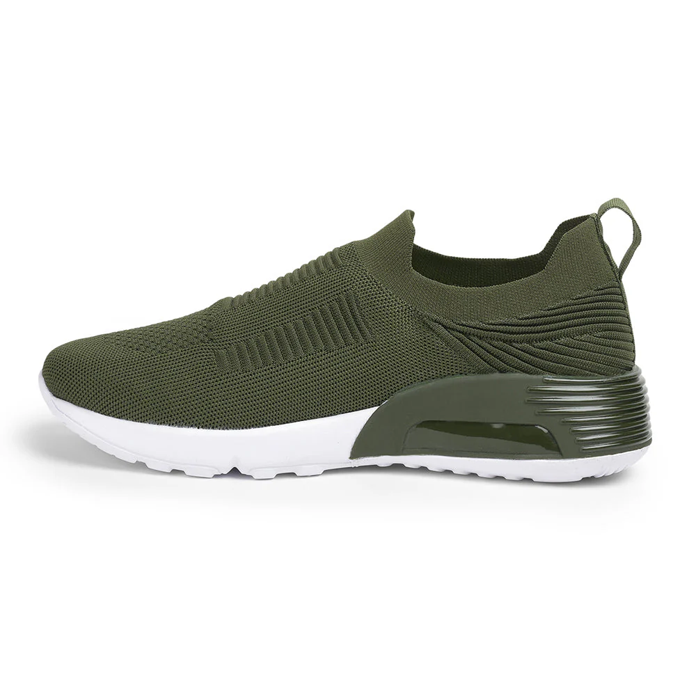 Force 10 By Liberty Men AIRTEK-1 Olgreen Sports Non Lacing Shoes - Image 3
