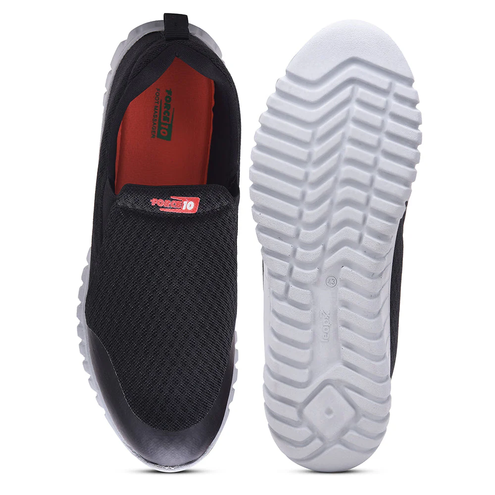 Force 10 by Liberty Men MONTES-41 Black Sports Non Lacing Shoes - Image 6