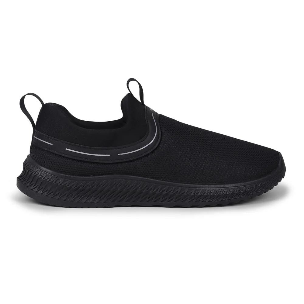 Force 10 By Liberty Men OSCAR-8E Black Sports Non Lacing Shoes - Image 2