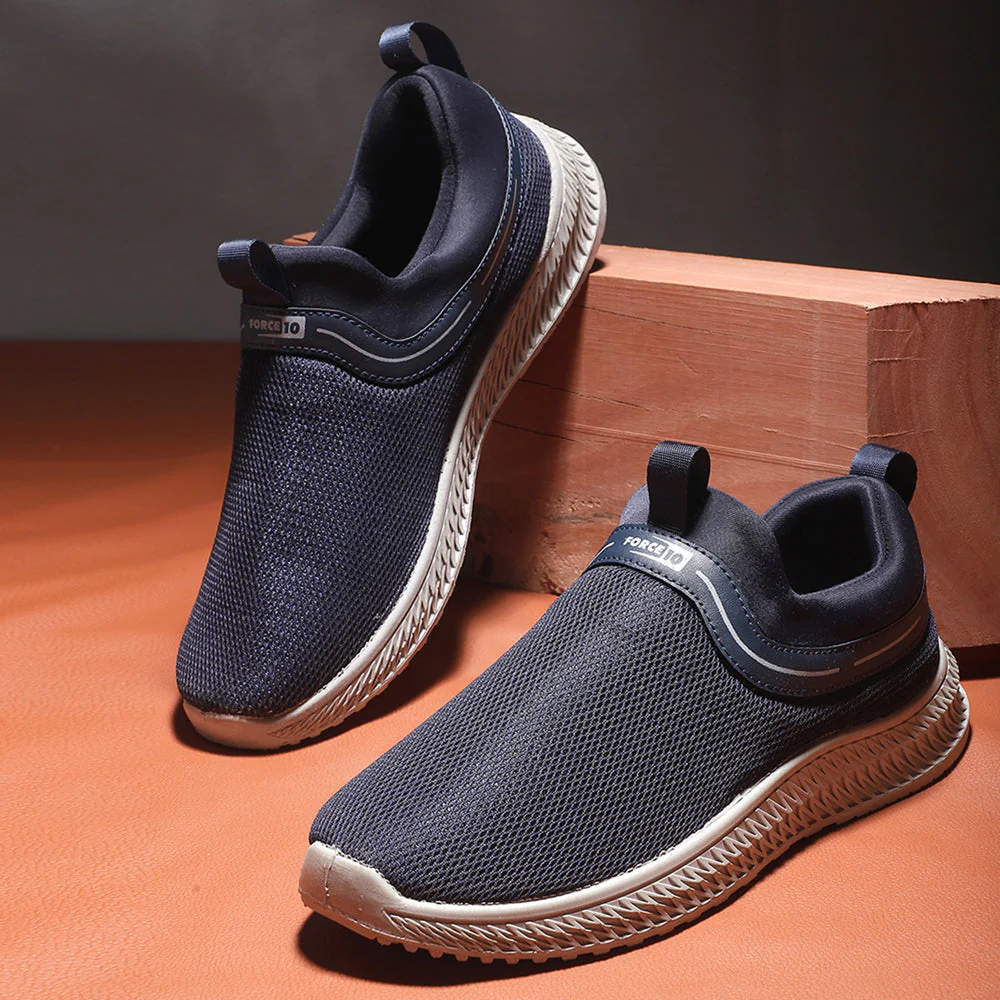 Force 10 By Liberty Men OSCAR-8E N.Blue Sports Non Lacing Shoes - Image 4