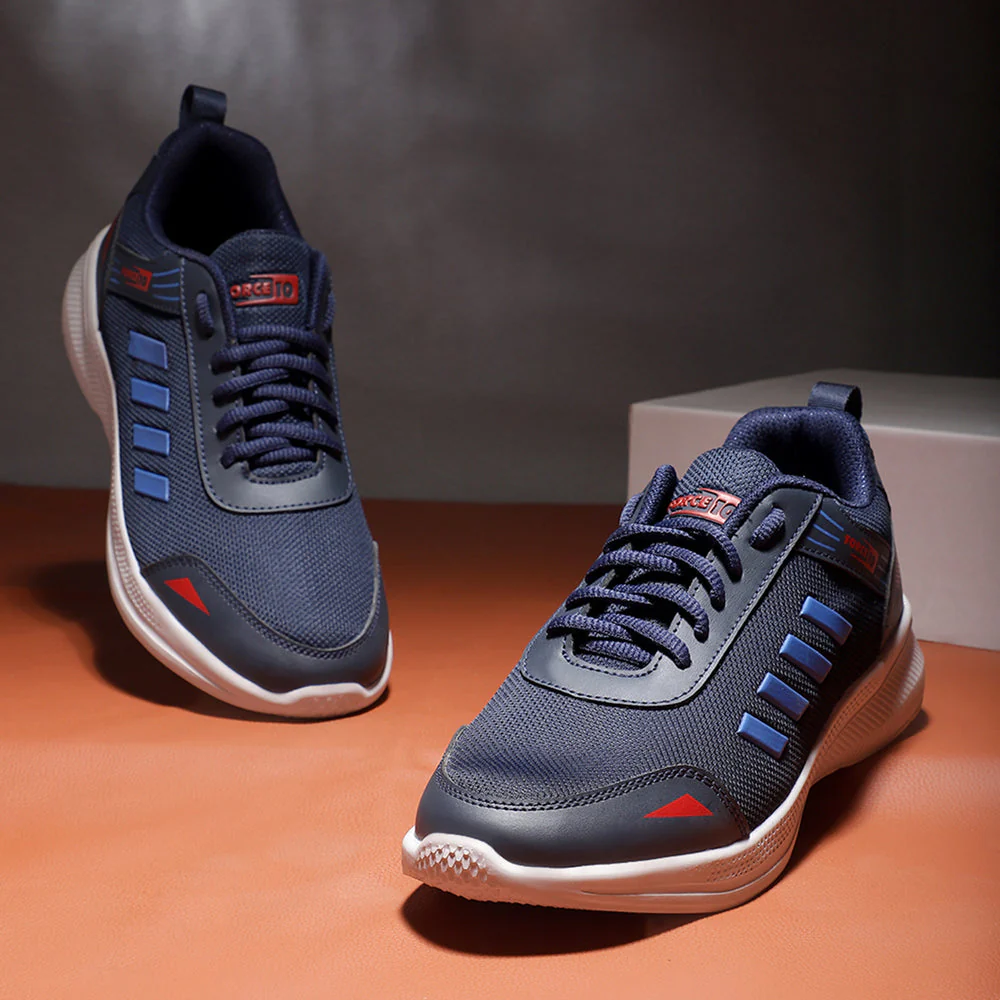 Force 10 By Liberty Men PTRON-1EB N.Blue Sports Lacing Shoes - Image 4