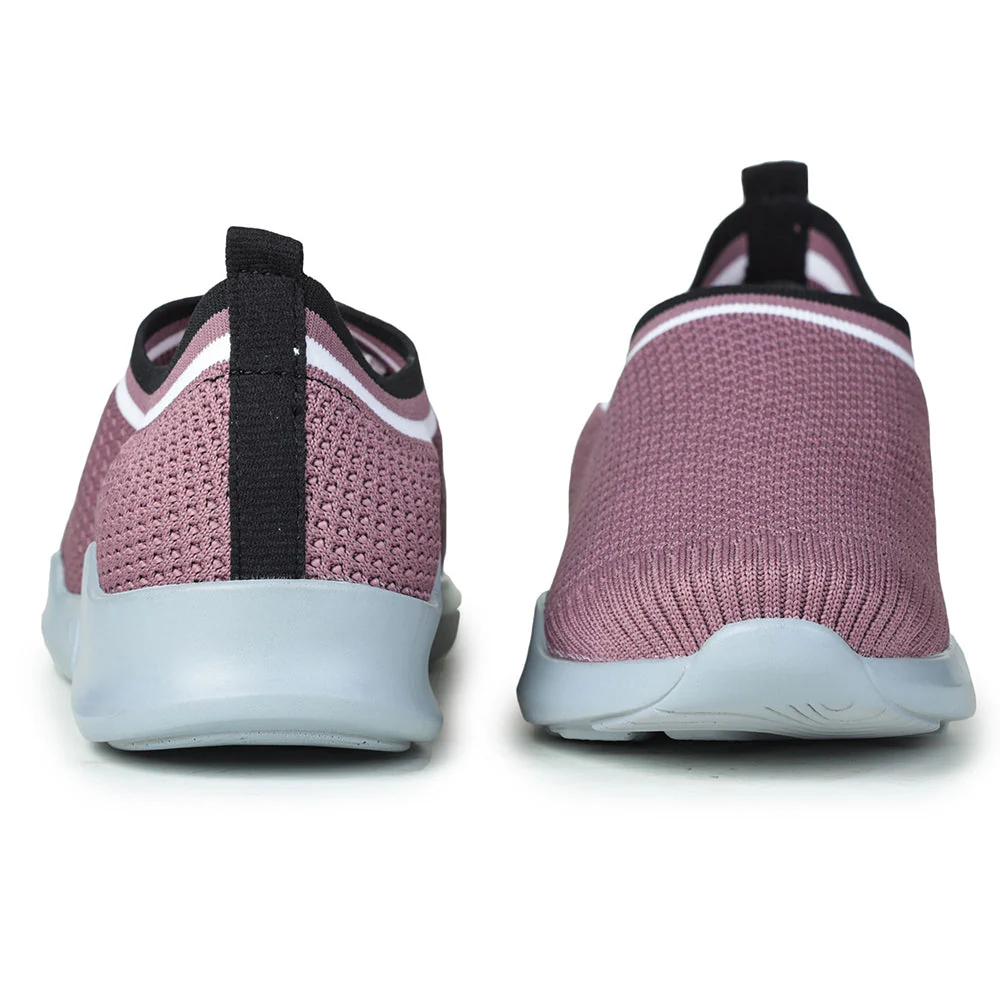 Force 10 Non Lacing Pink Casual Slip On Shoes For Women AVILA-12 By Liberty - Image 4