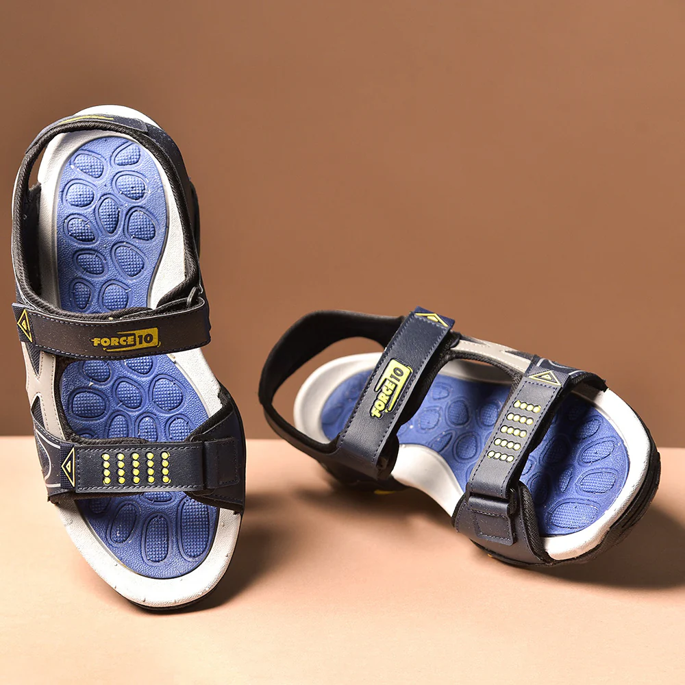 Force 10 Sporty Blue Sandals For Men LXI-20 By Liberty - Image 4