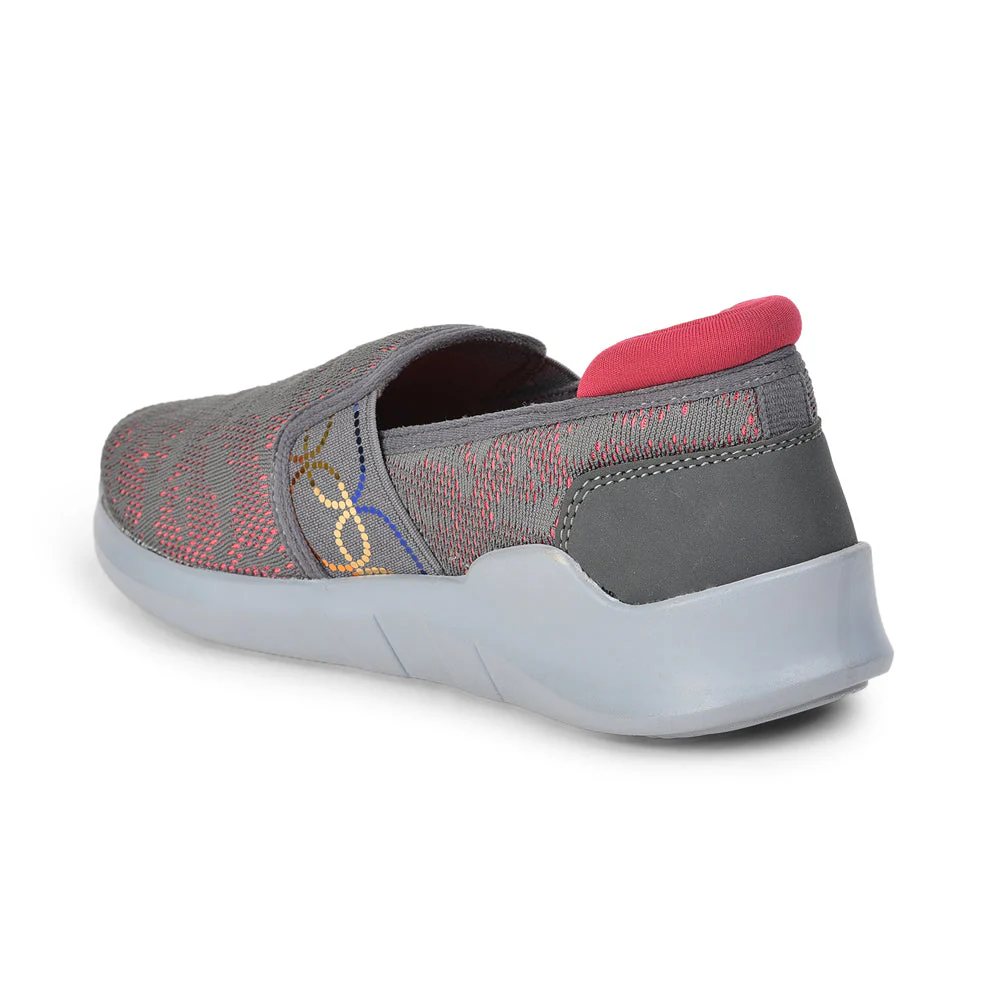 Force 10 Casual Slip On Shoes Ladies (GREY) AVILA-33 By Liberty - Image 4