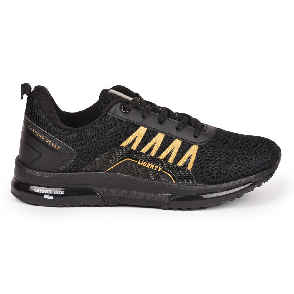 Force 10 Men Black Sports Running Shoes(GOLFER) - Image 2