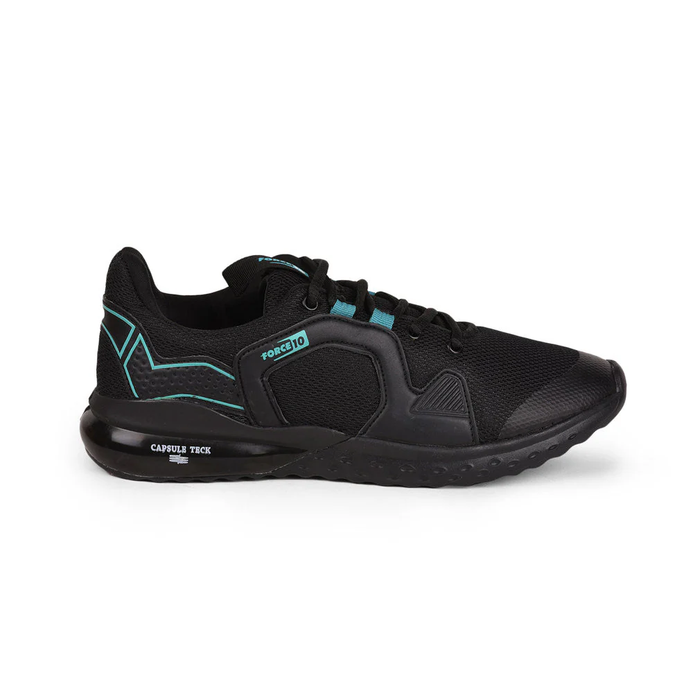 Force 10 Men Black Sports Running Shoes(TOBY ) - Image 2
