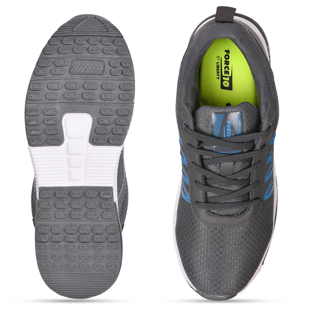 Force 10 Men Grey Sports Running Shoes(GOLFER) - Image 5