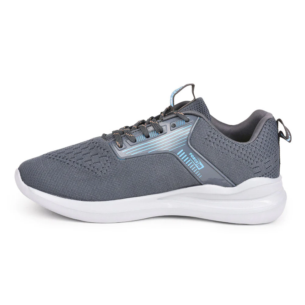Force 10 Men Grey Sports Running Shoes(LEOPARD-01) - Image 3