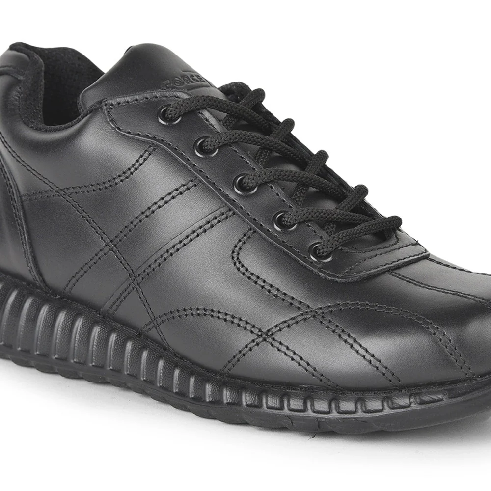 Force 10 Lacing Black Casual Shoes For Men 9906-05 By Liberty - Image 4