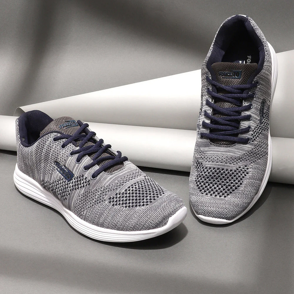Force 10 Men's Grey Sports Lacing (BROOK-2) - Image 3