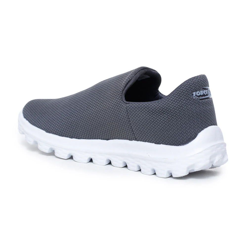 Force 10 Sports Grey Slip-on Walking Shoes For Men D7-01E By Liberty - Image 5