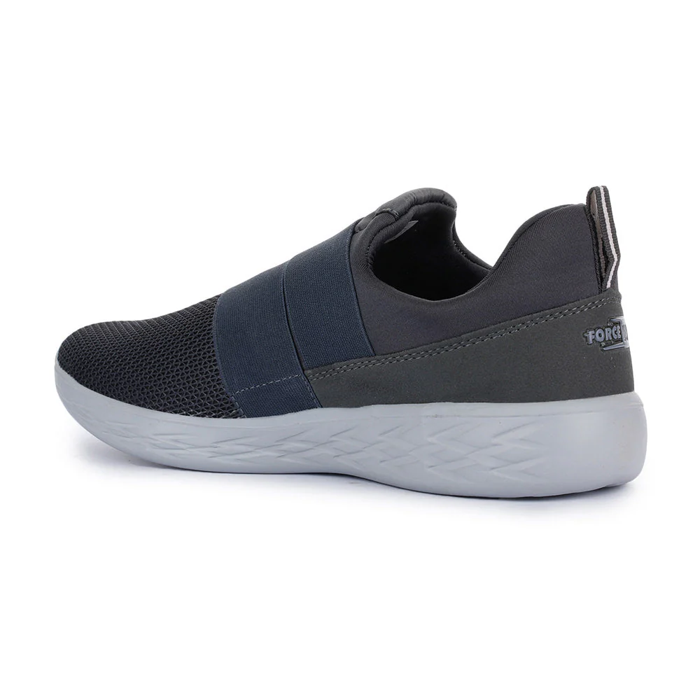 Force 10 Sports Grey Slip-on Walking Shoes For Men TIGOZ By Liberty - Image 5