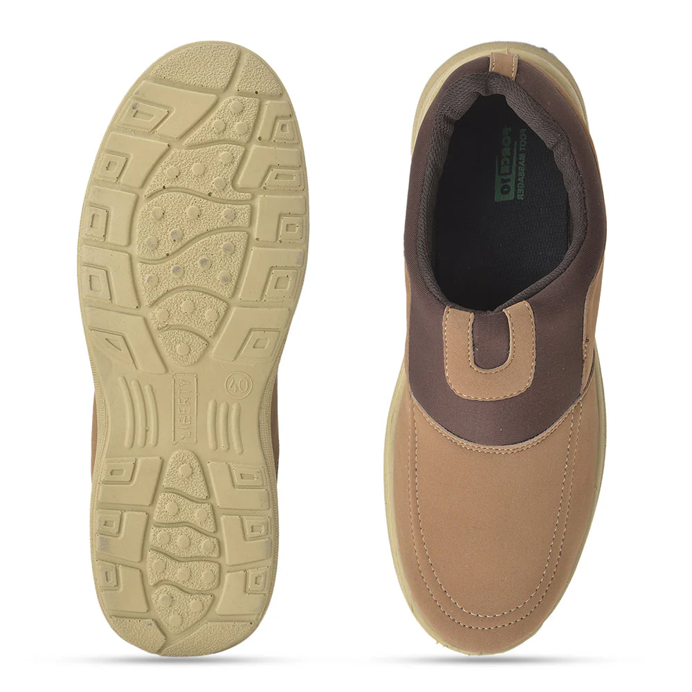 Force 10 Men's Tan Casual Non Lacing (STEPHEN-22) - Image 3