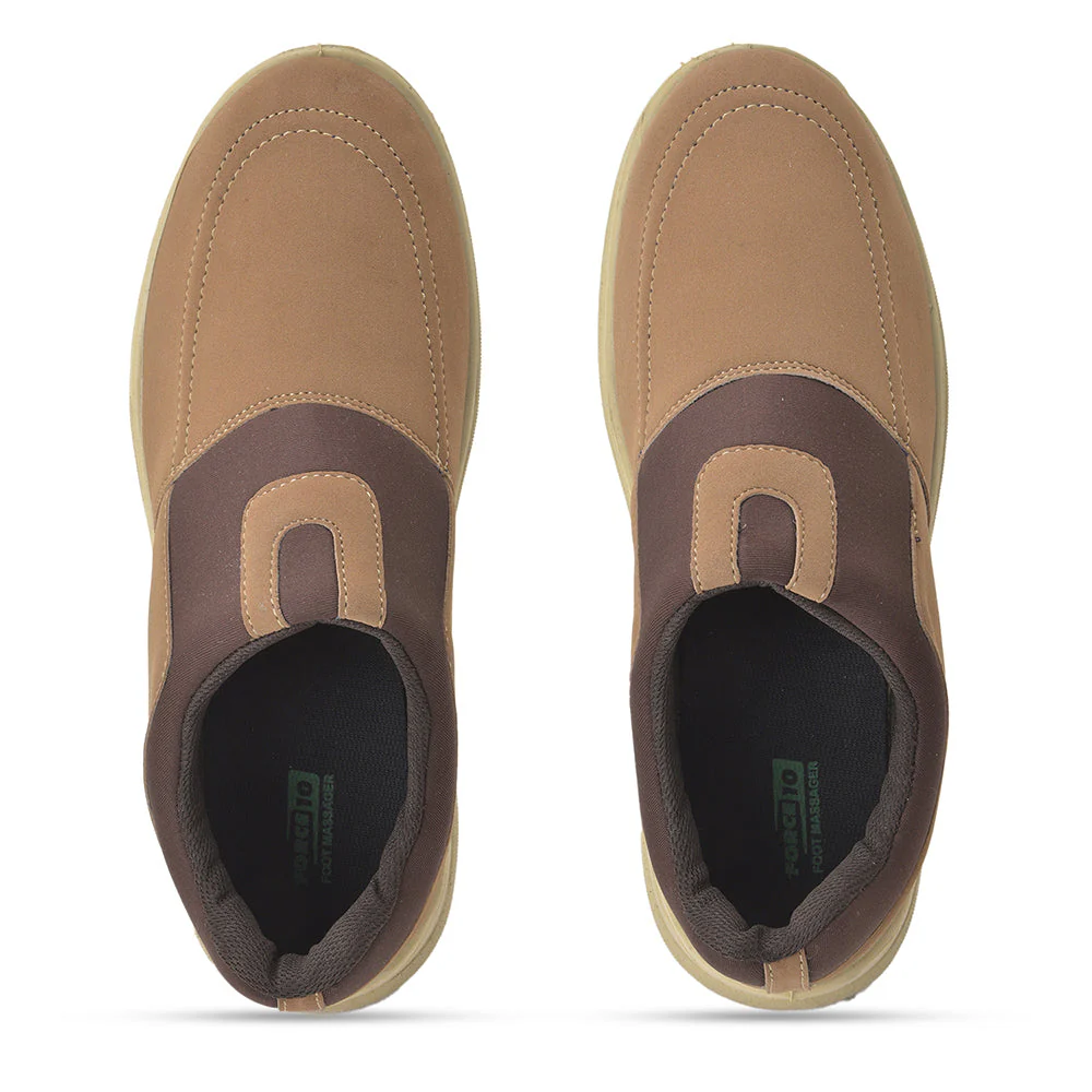 Force 10 Men's Tan Casual Non Lacing (STEPHEN-22) - Image 4