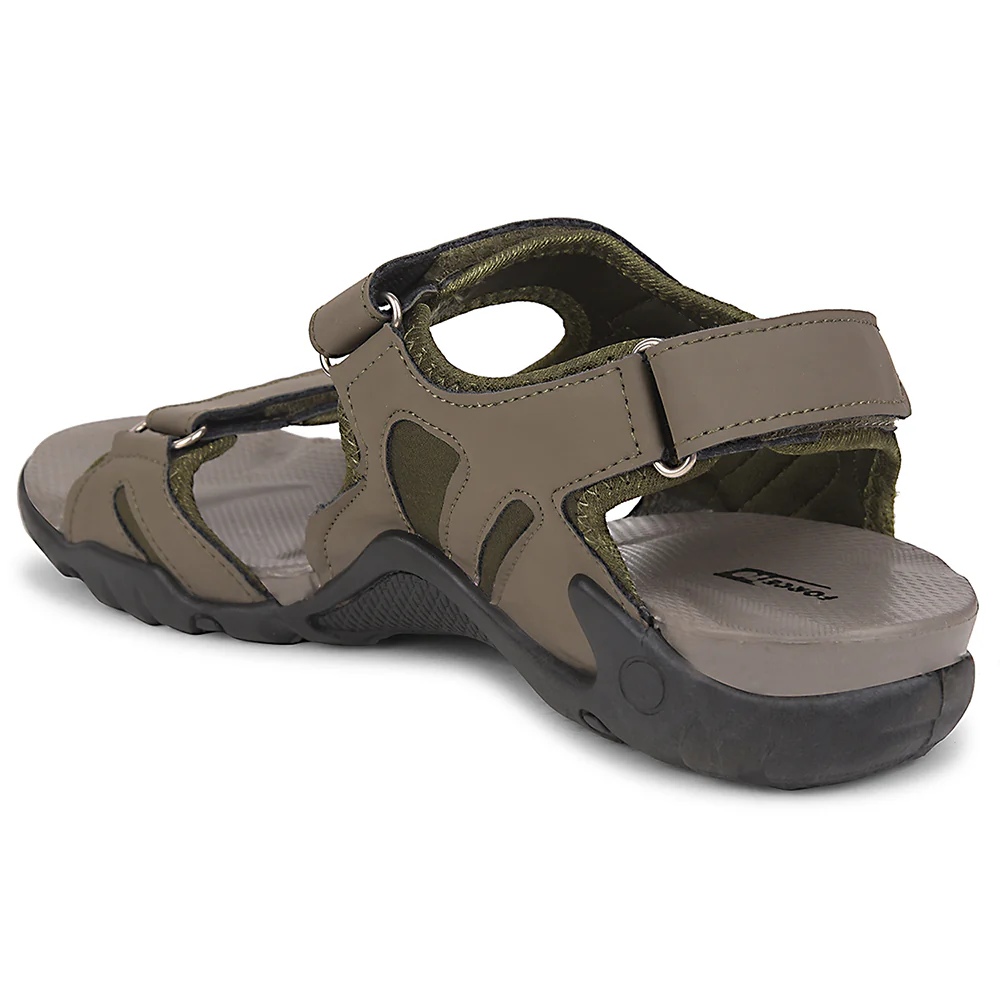 Force 10 Olive Green Sporty Casual Sandal For Men 8141-20 By Liberty - Image 4