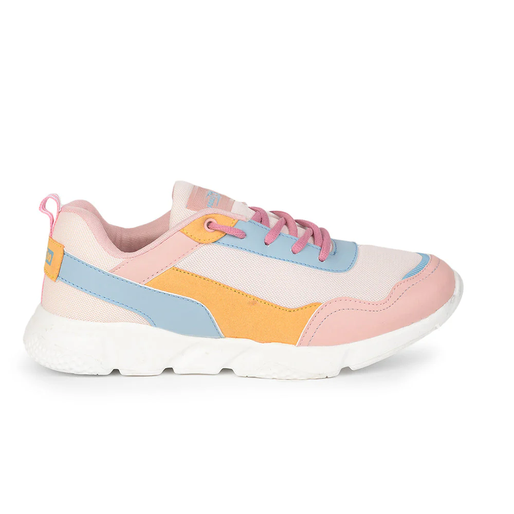 Force 10 Casual Peach Lacing Shoes For Women CORA by Liberty - Image 2