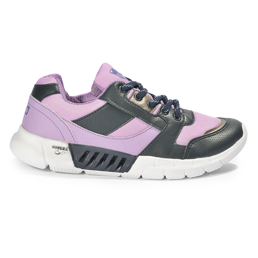 Force 10 Casual Purple Lacing Shoes For Women FELIX by Liberty - Image 2
