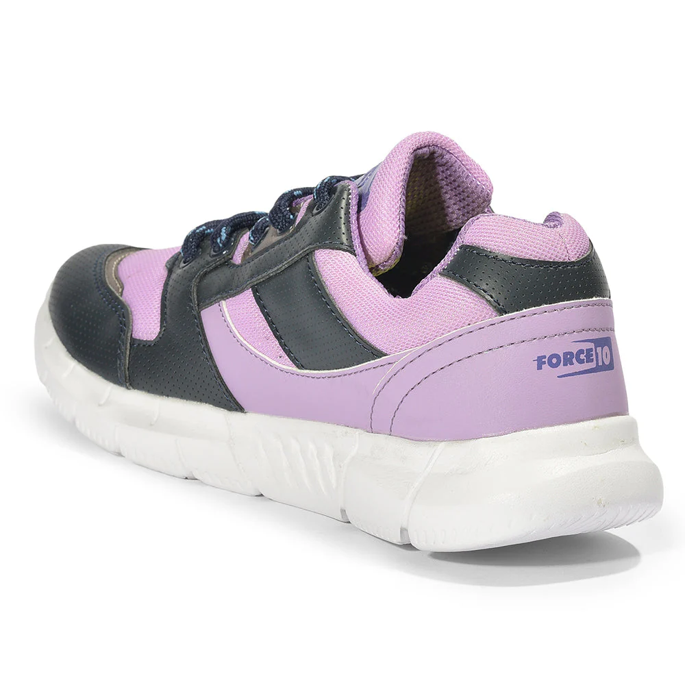 Force 10 Casual Purple Lacing Shoes For Women FELIX by Liberty - Image 5