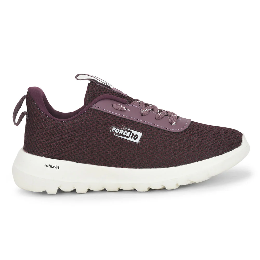 FORCE 10 Sports Lacing Shoe For Ladies (Purple) FRISK By Liberty - Image 2