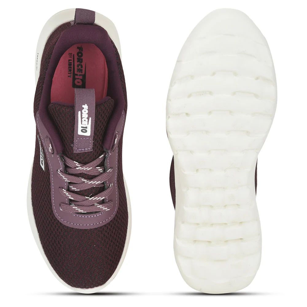 FORCE 10 Sports Lacing Shoe For Ladies (Purple) FRISK By Liberty - Image 5