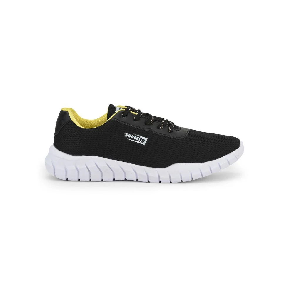 FORCE 10 Sports Lacing Shoe For Men (Black) GARRICK-E By Liberty - Image 2