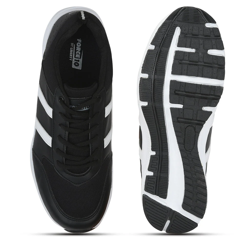 FORCE 10 Sports Lacing Shoe For Men (Black) LB46-SNE By Liberty - Image 5