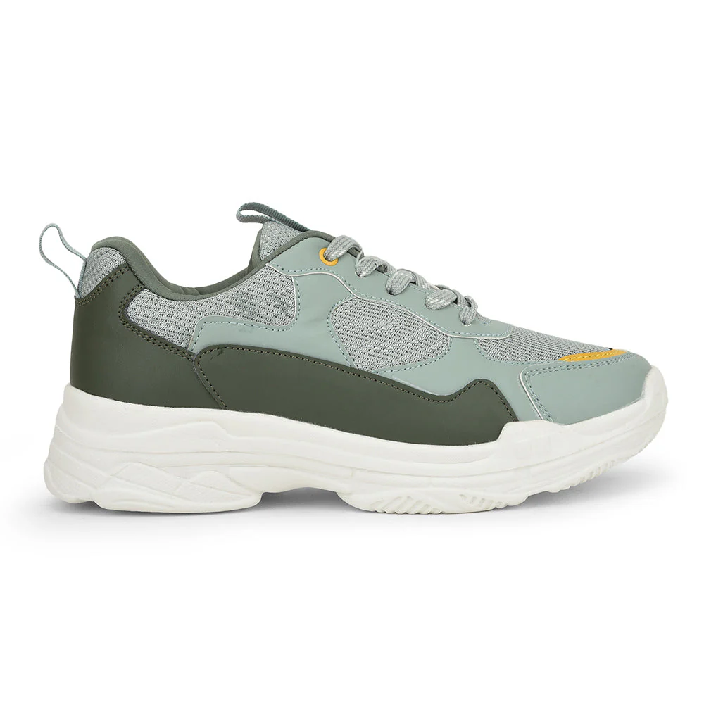 Force 10 Sports Lacing Shoes For Ladies (Green) KOYO-1E By Liberty - Image 2