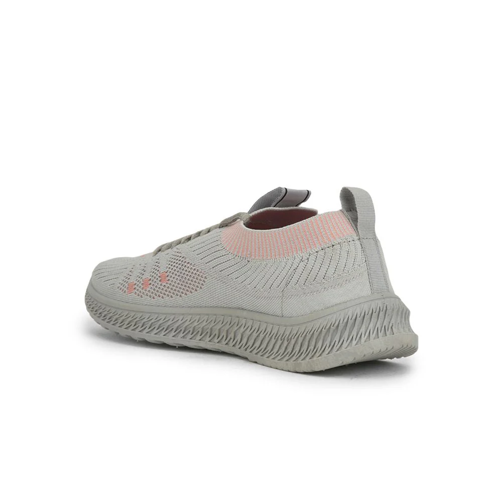 Force 10 Sports Lacing Shoes For Ladies (Grey) GRACE-2 By Liberty - Image 3