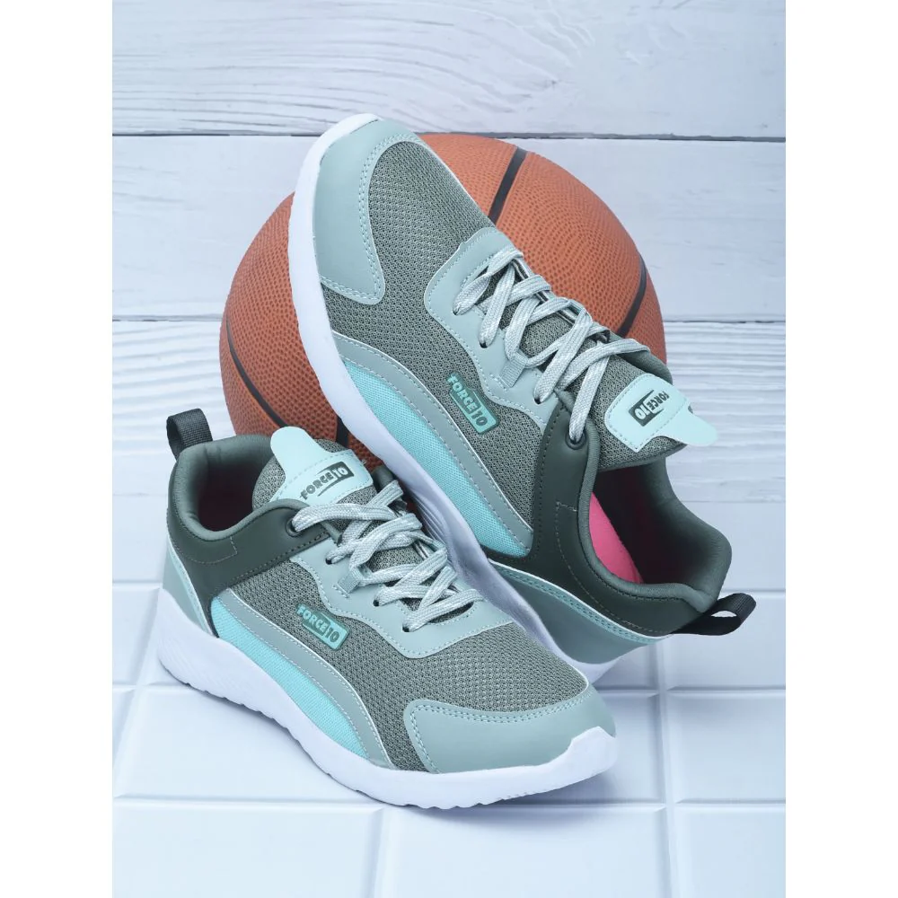 Force 10 Sports Lacing Shoes For Ladies (Olgreen) KENIA-E By Liberty - Image 3