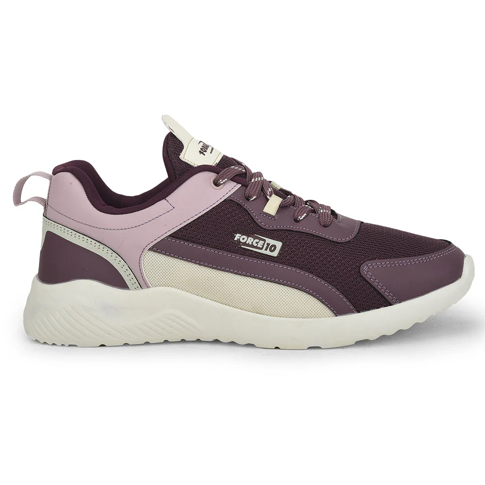 Force 10 Sports Lacing Shoes For Ladies (Purple) KENIA-E By Liberty - Image 2