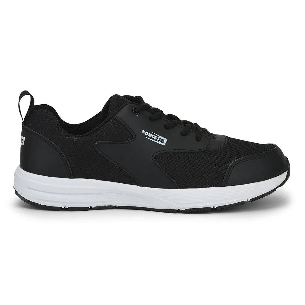 Force 10 Sports Lacing Shoes For Men (Black) SPRINT By Liberty - Image 2