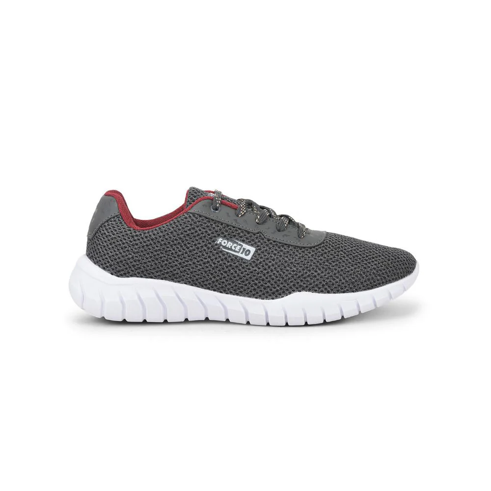 Force 10 Sports Lacing Shoes For Men (Grey) GARRICK-E By Liberty - Image 2
