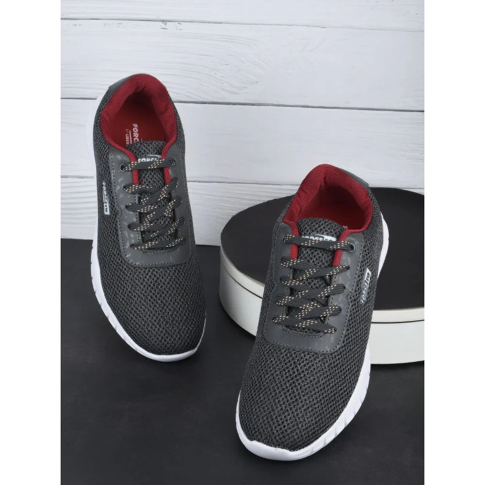 Force 10 Sports Lacing Shoes For Men (Grey) GARRICK-E By Liberty - Image 3