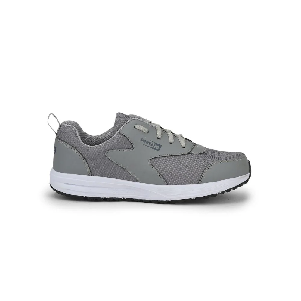 Force 10 Sports Lacing Shoes For Men (Grey) SPRINT By Liberty - Image 2