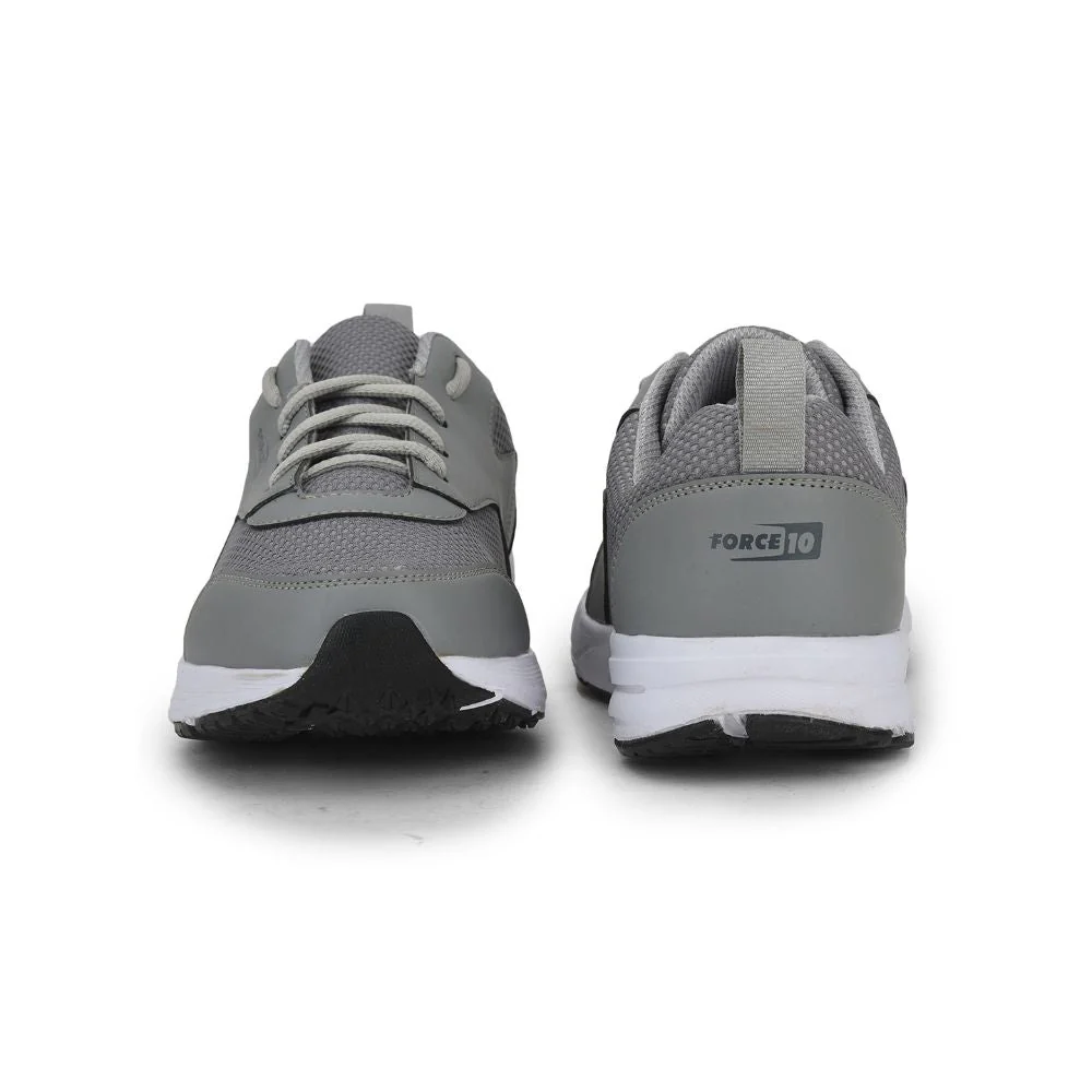 Force 10 Sports Lacing Shoes For Men (Grey) SPRINT By Liberty - Image 5