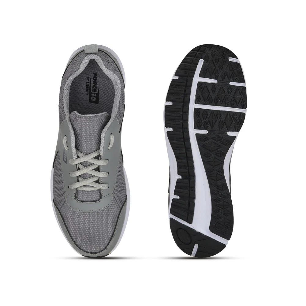 Force 10 Sports Lacing Shoes For Men (Grey) SPRINT By Liberty - Image 6