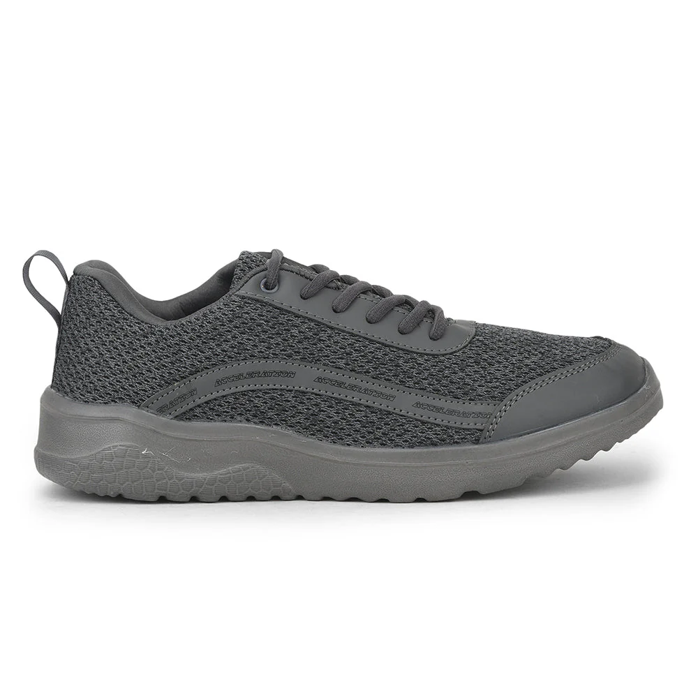 Force 10 Sports Lacing Shoes For Men (Grey) TWINK-E By Liberty - Image 2