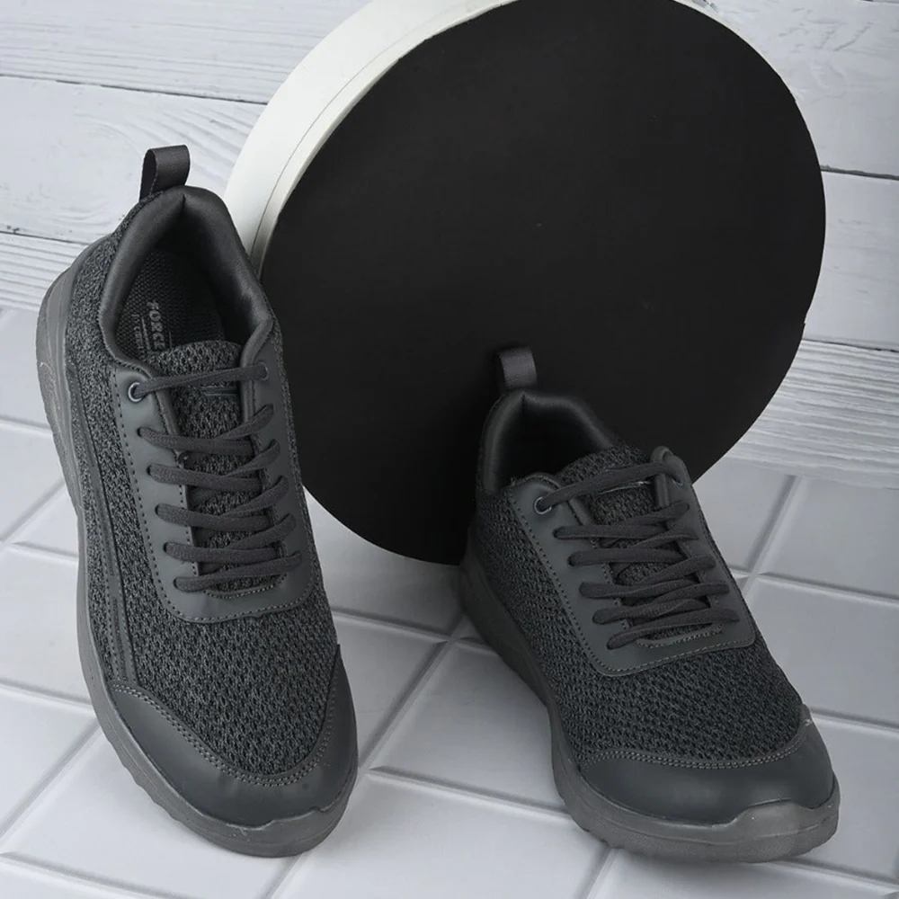 Force 10 Sports Lacing Shoes For Men (Grey) TWINK-E By Liberty - Image 3