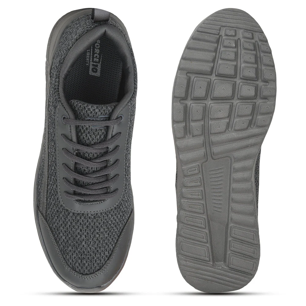 Force 10 Sports Lacing Shoes For Men (Grey) TWINK-E By Liberty - Image 4